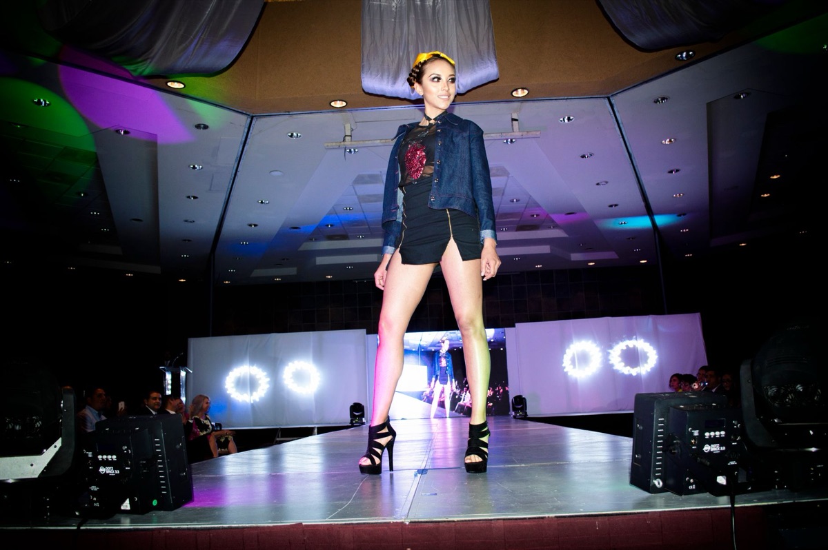 Trendy high-end fashion clothing and styling elements