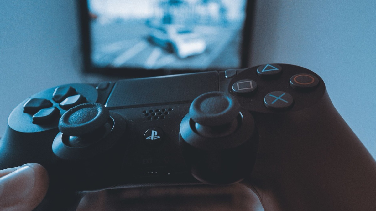 Nahaufnahme eines Gaming-Controllers