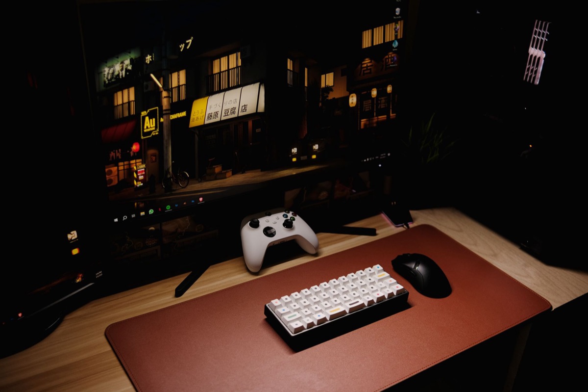 dunkelbraunes Gaming-Sessel