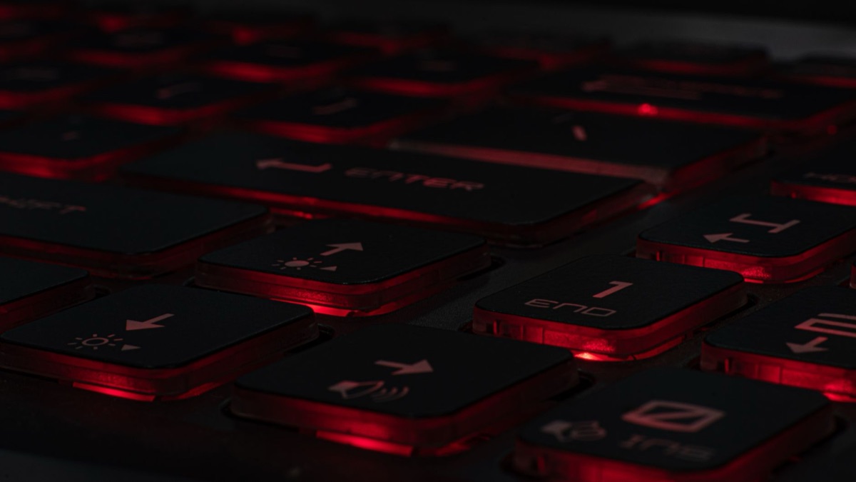Gaming laptop und Keyboard Setup