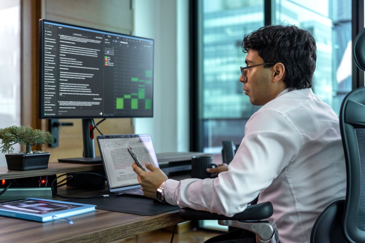 espacio de trabajo para análisis de tecnología moderna