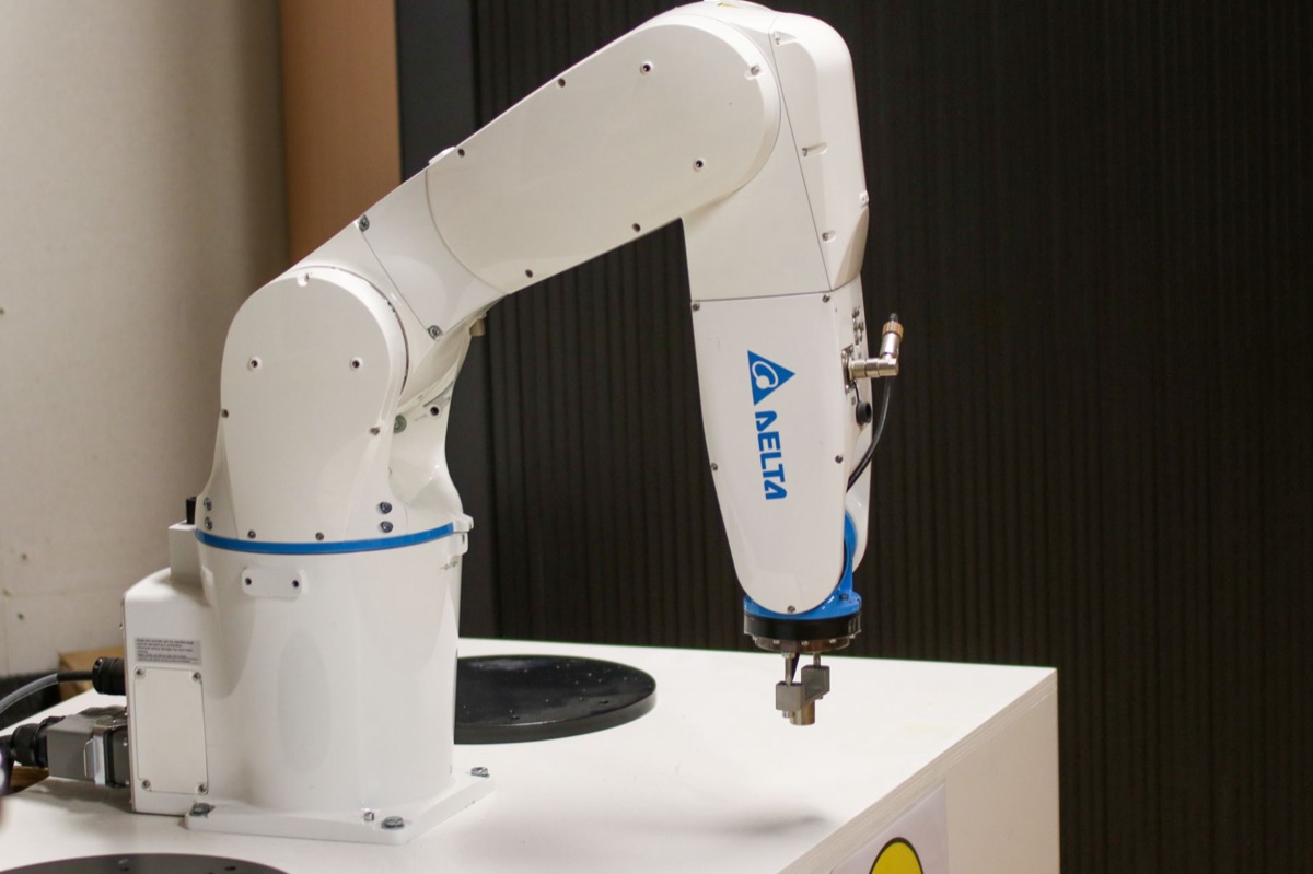 Industrial robot in factory