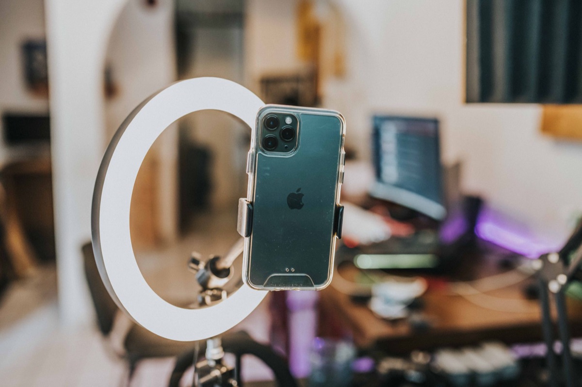 Un setup di un youtuber tedesco in studio