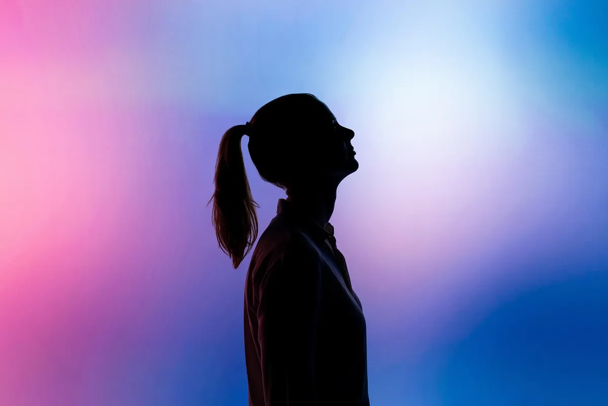 engineer, lighting, light, electronics, electrical, pink, blue, female, engineering, silhouette, design, screen